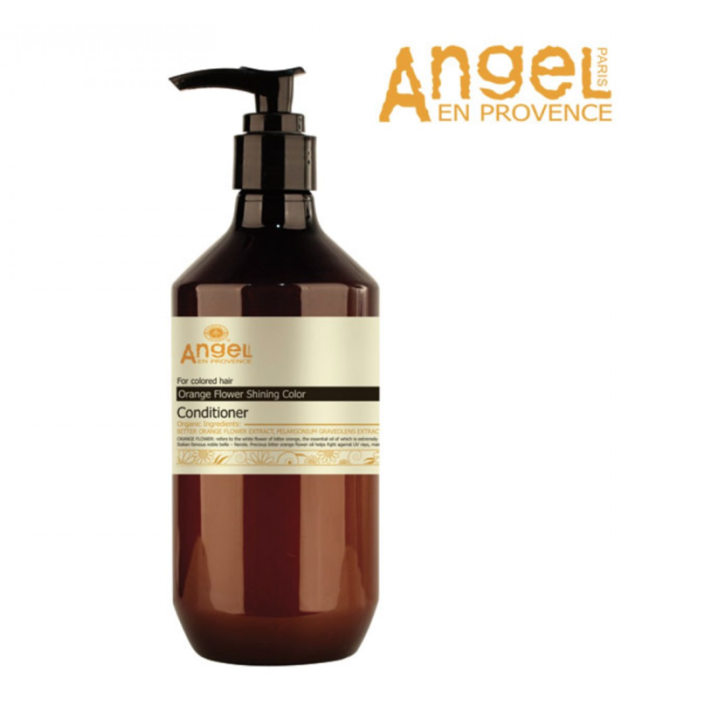 Angel En Provence Orange Flower Shining Color Conditioner – Kondicionieris krāsotiem matiem mirdzuma saglabāšanai, 800ml (PL-03-4)