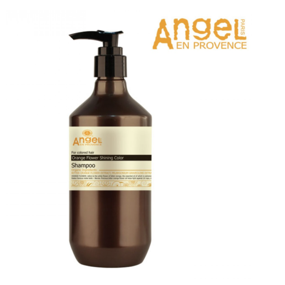 Angel En Provence Orange Flower Shining Color Shampoo – Šampūns krāsotiem matiem mirdzuma saglabāšanai, 400ml (PL-03-1)