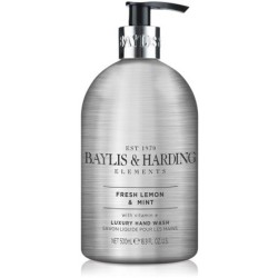 Baylis&Harding Elements - Fresh Lemon&Mint šķidrās roku ziepes, 500ml