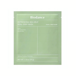 BIODANCE Biodance Refreshing Sea Kelp Real Deep Mask - Nomierinoša hidrogela maska ar aļģēm, 34g.
