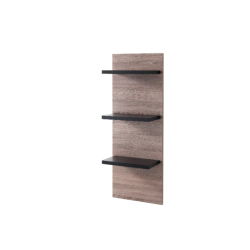 Black & oak Wall display with shelves — Sienas plaukts