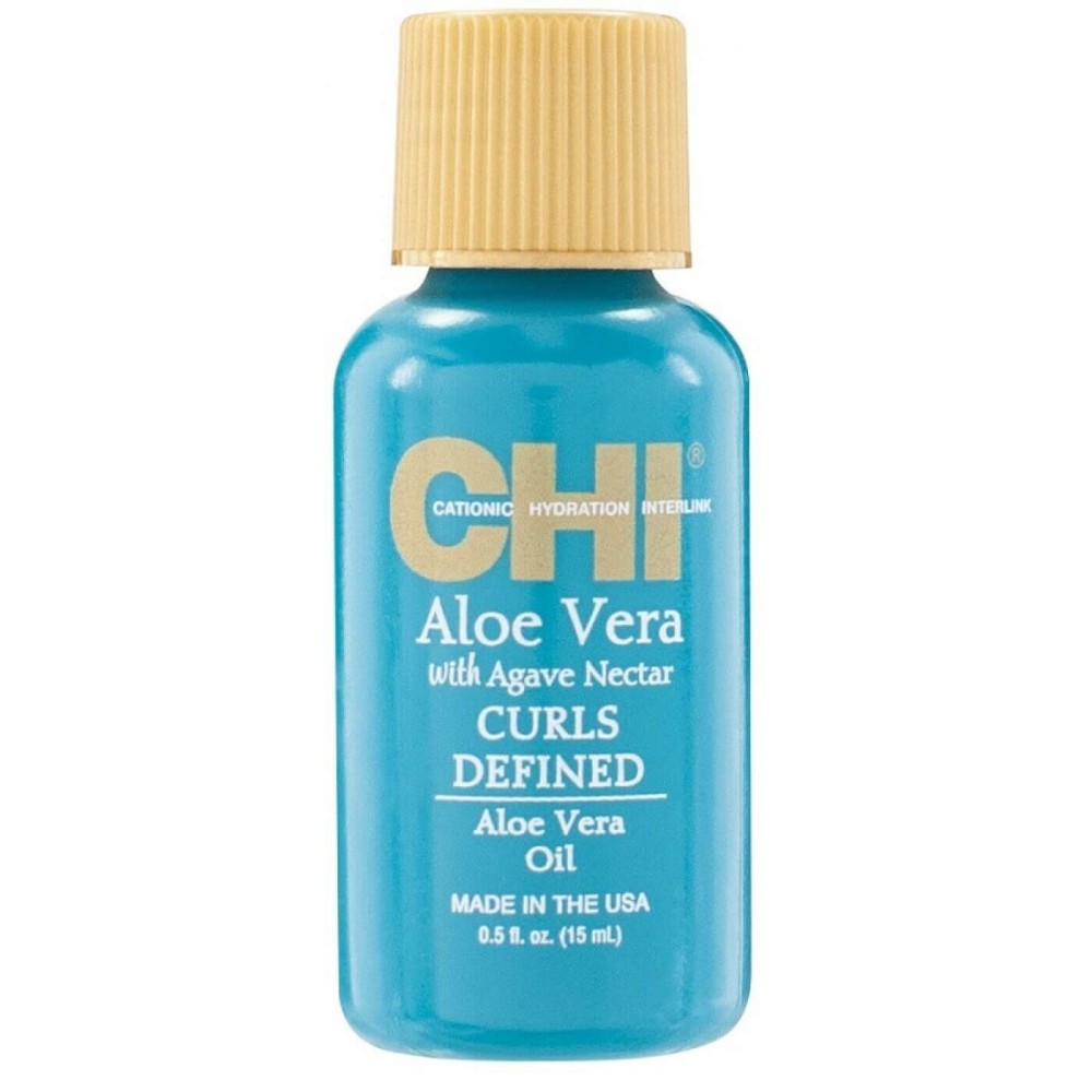 CHI Aloe Vera with Agave Nectar eļļa - Eļļa cirtainiem matiem, 15ml