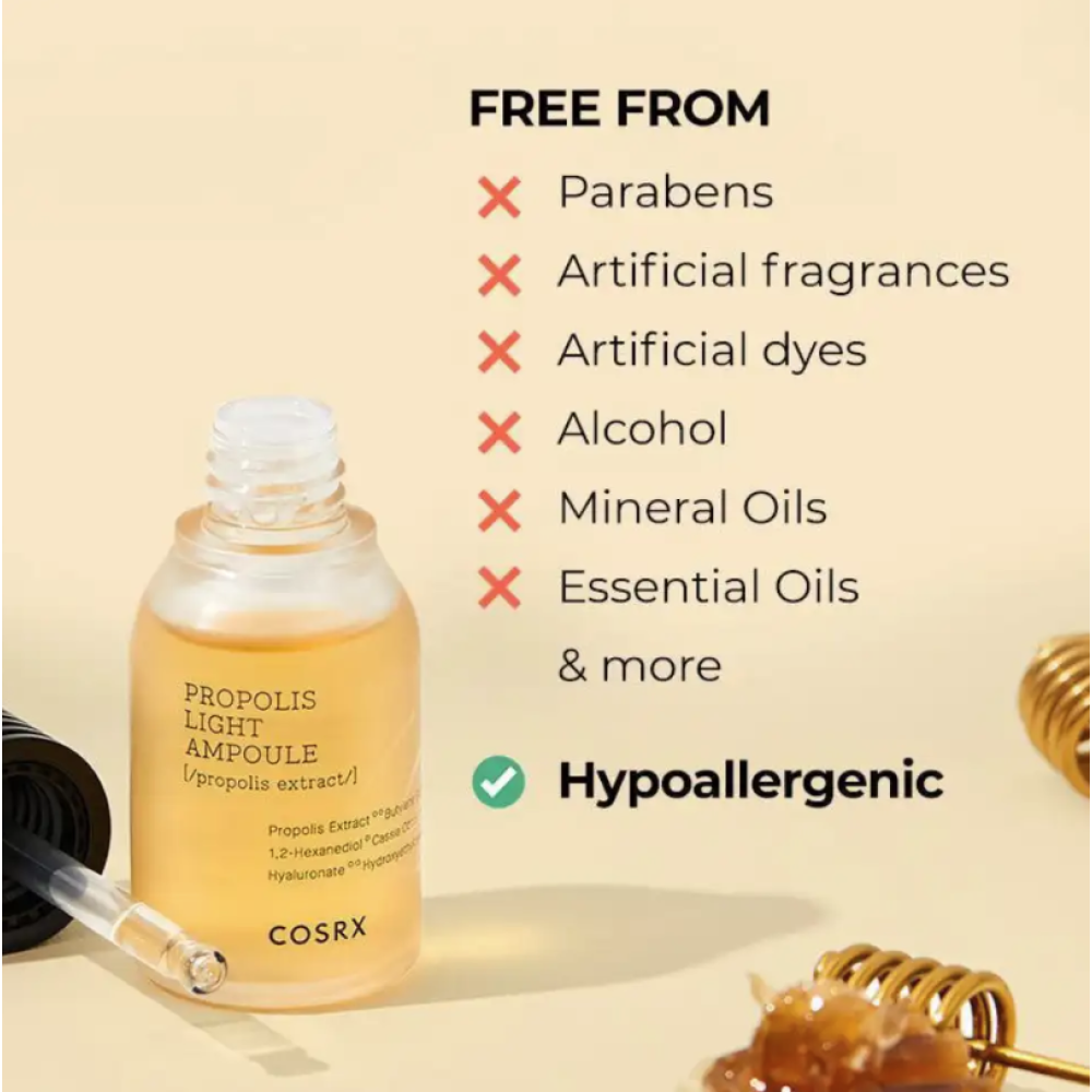 COSRX Full Fit Propolis Light Ampoule - Atjaunojošs serums ar propolisu, 30ml (454316)