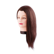 Manekena galva/manekens Estelle - ar naturāliem matiem, 50cm