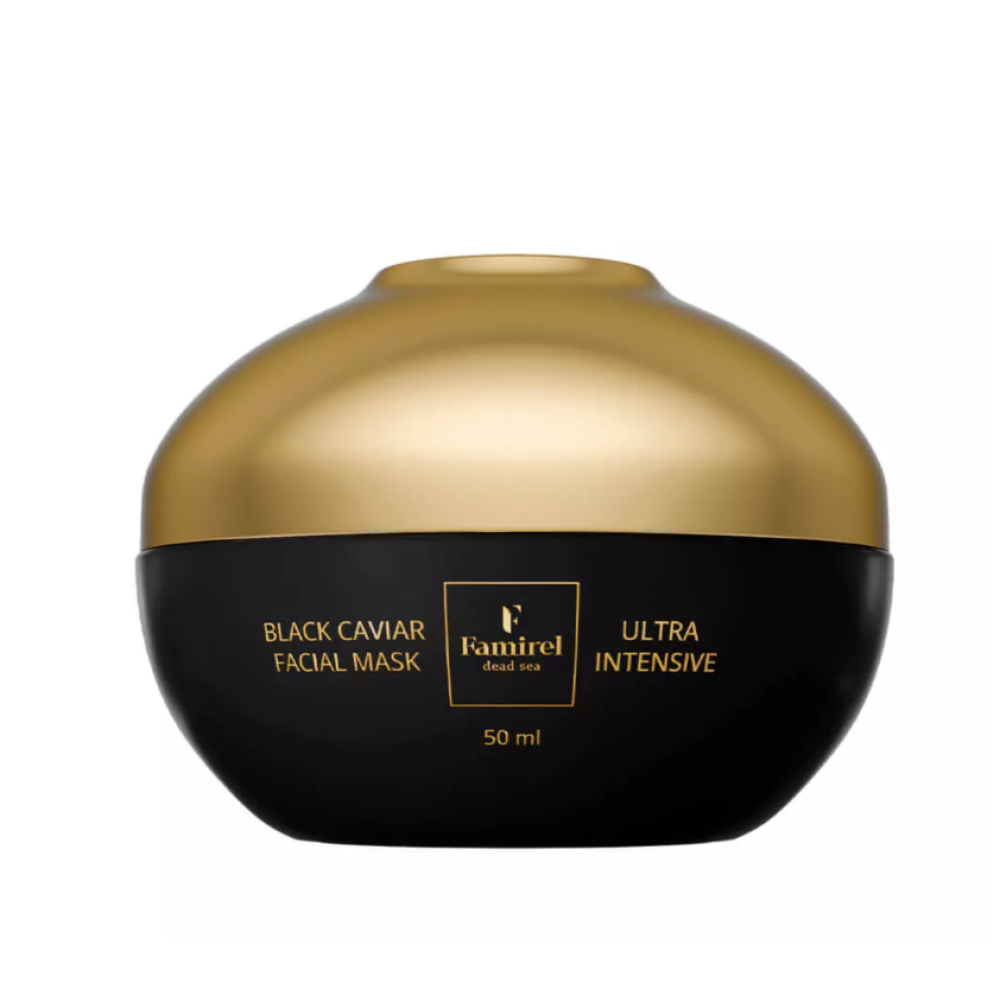 FAMIREL Black Caviar Ultra-Intensive Facial Mask - Sejas maska ar melnā ikra ekstraktu, 50ml (7290114086400)