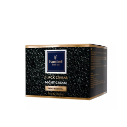 FAMIREL Night Cream Black Caviar Nourishing - Barojošais nakts krēms ar melnā ikra ekstraktu, 50ml