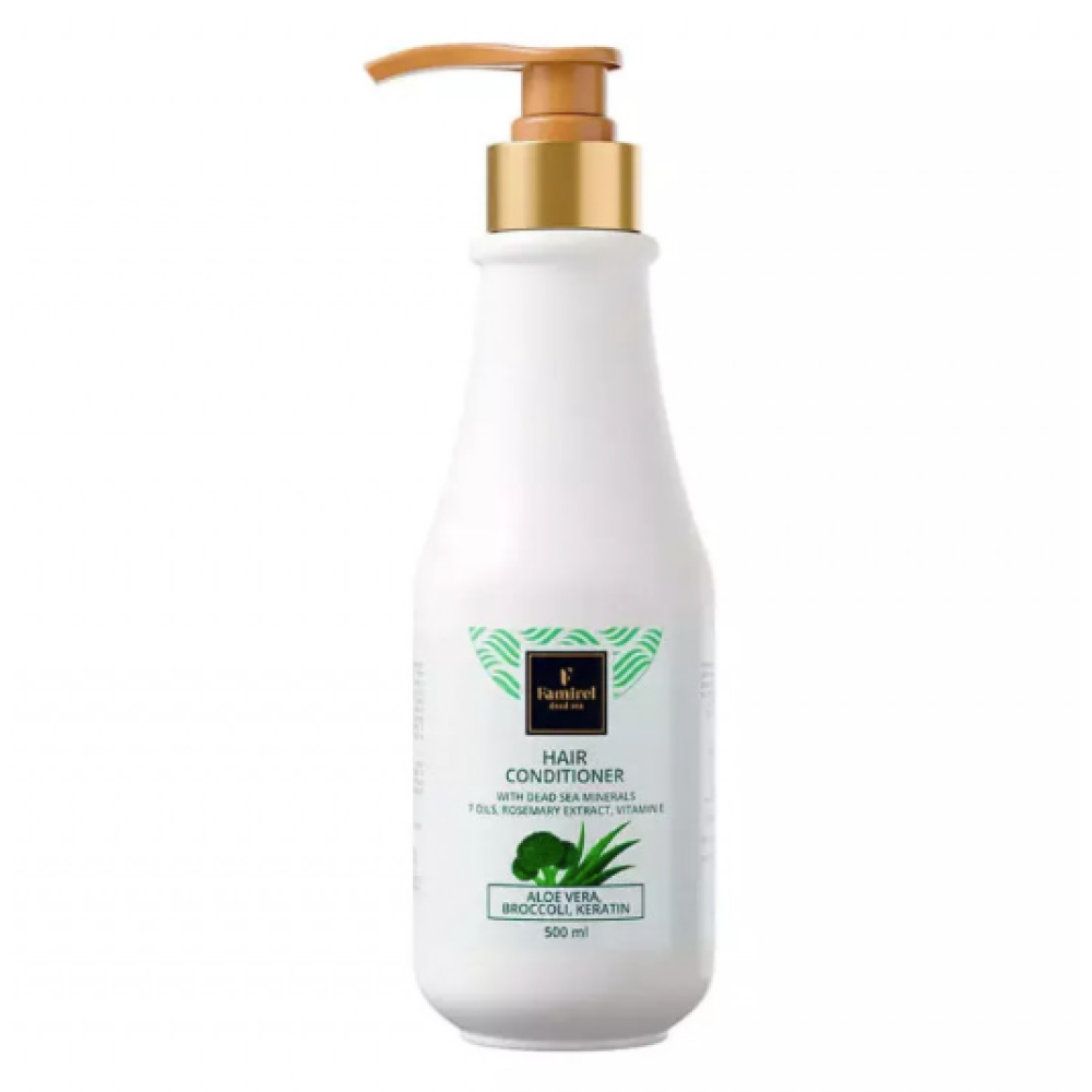 FAMIREL Conditioner Aloe Vera, Broccoli, Keratin & Dead Sea Minerals - Atjaunojošs kondicionieris matiem, 500ml (7290114085007)