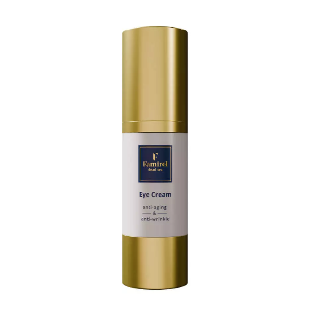 FAMIREL Eye Cream Anti-Aging & Anti-Wrinkle - Pretnovecošanās acu krēms ar Nāves jūras minerāliem, 30ml (7290114084956)
