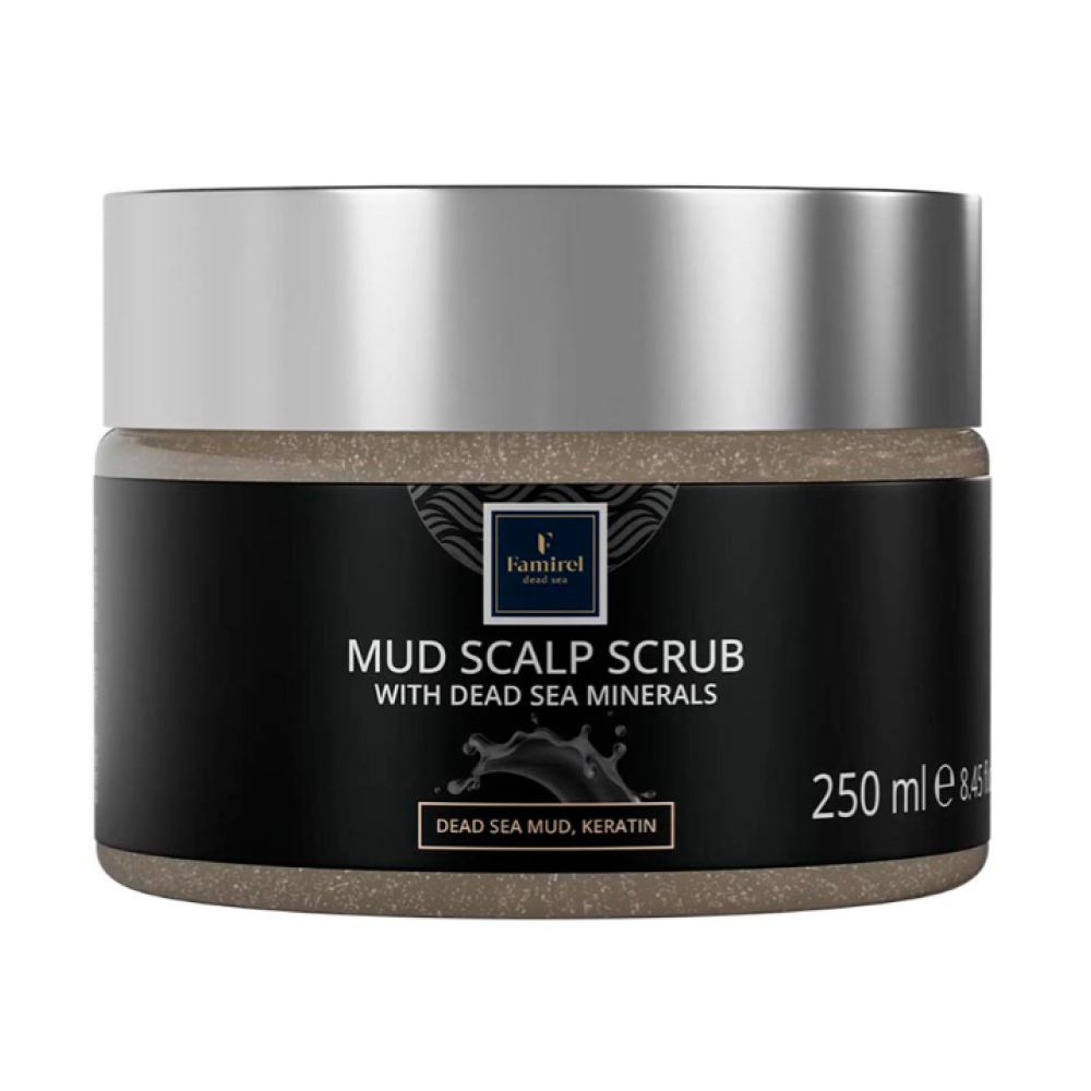 FAMIREL Scalp Scrub Dead Sea Mud & Minerals - Galvas ādas skrubis, 250ml (7290114085649)