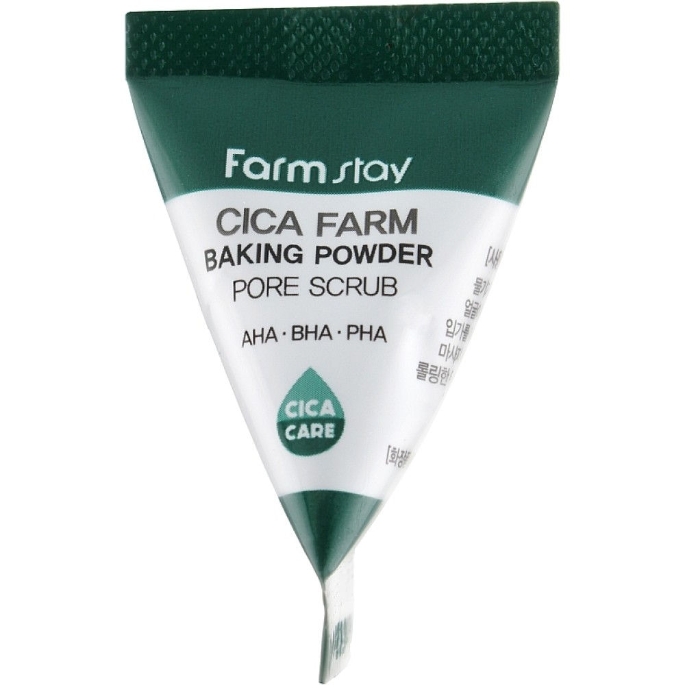 FarmStay Cica Farm Baking Powder Pore Scrub - Скраб для очищения пор с центеллой азиатской , 7ml