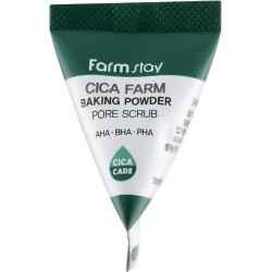 FarmStay Cica Farm Baking Powder Pore Scrub - Sejas skrubis ar centīlijas ekstraktu, 7ml