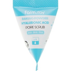 FarmStay Hyaluronic Acid Baking Powder Pore Scrub - Sejas skrubis ar hialuronskābi, 7ml