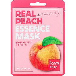 FarmStay Real Peach Essence Mask - Mitrinoša auduma sejas maska