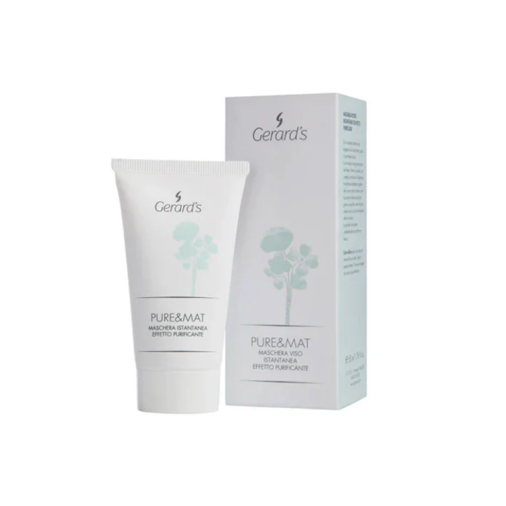 GERARD'S PURE&MAT Face Mask - Maska sejai, attīroša, tūlītēja iedarbība, 50ml (RFAMSH021)