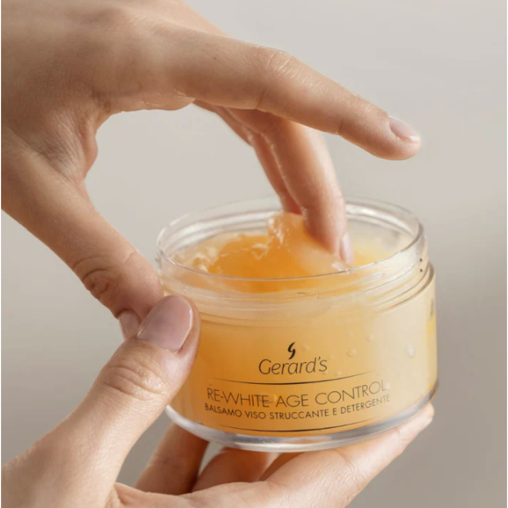 GERARD'S RE-WHITE AGE CONTROL MAKE-UP REMOVER AND CLEANSER - Balzams acīm, lūpām, sejai make-up noņemšanai un dziļai attīrīšanai, 150ml (RFAREW304)