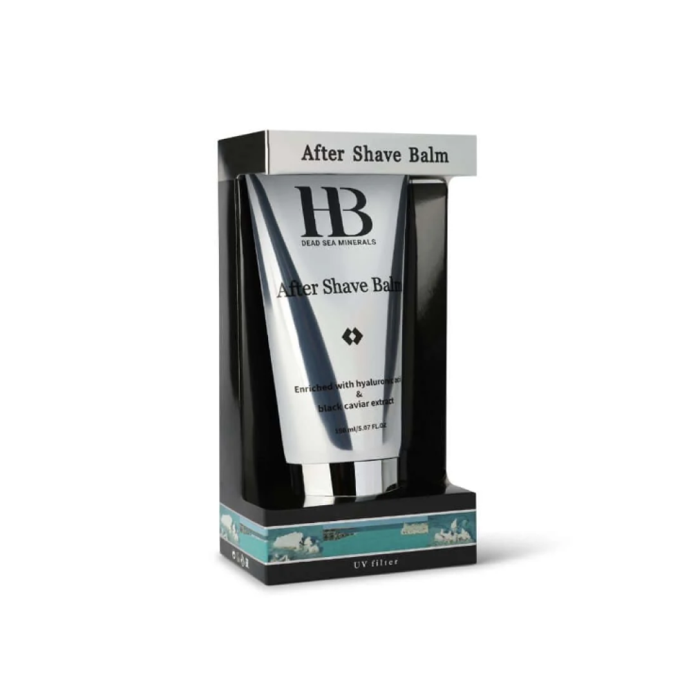 H&B After Shave Balm with Hyaluronic Acid & Black Caviar - Balzāms pēc skūšanas ar hialuronskābi un melnā kaviāra ekstraktu (H&B100140)