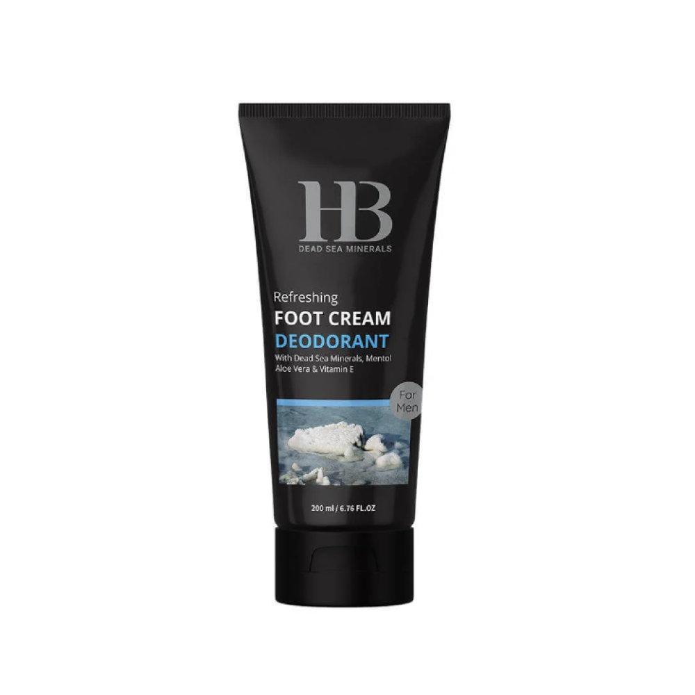 Health&Beauty Refreshing Foot Cream Deodorant For Men - Atsvaidzinošs pēdu krēms - dezodorants vīriešiem, 200ml (H&B100099)