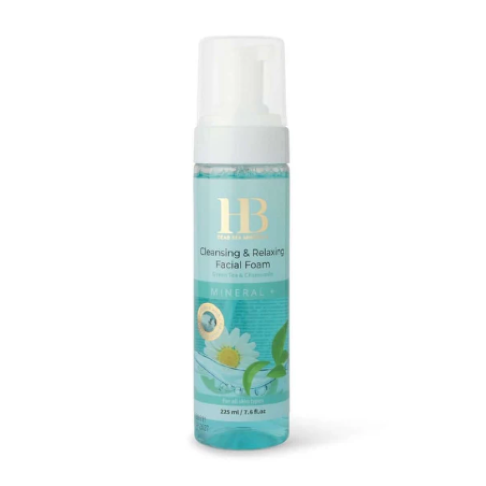 HEALTH&BEAUTY Cleansing&Relaxing Facial Foam Green Tea, Chamomile&Minerals - Attīrošas putas sejai, 225ml (H&Bfoam-green)