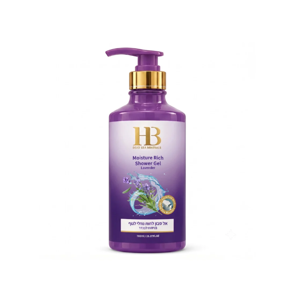 HEALTH&BEAUTY Moisture Rich Shower Cream Lavender - Mitrinoša dušas želeja-krēms ar lavandas ekstraktu, 780ml (H&B00093)