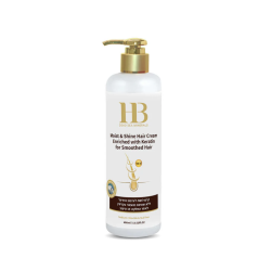 H&B Moist & Shine Silicone Hair Cream No-Rinse Enriched with Keratin - Mitrinošs un spīdumu piešķirošs matu krēms ar keratīnu un silikonu, neskalojams, 400ml