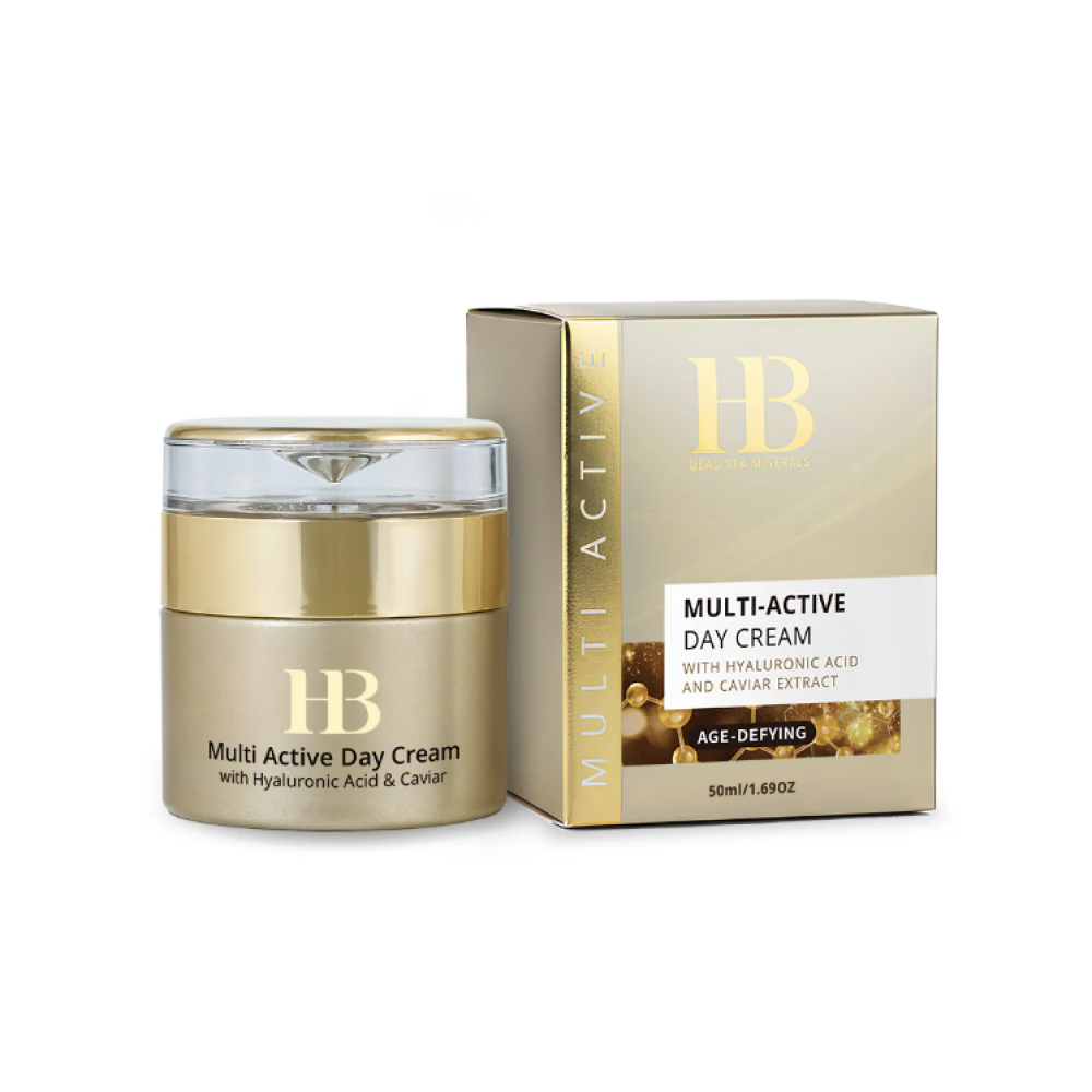H&B PREMIUM LINE Multi-Active Day Cream with Hyaluronic acid and Caviar Extract - Aktīvs dienas sejas krēms ar hialuronskābi un kaviāra ekstraktu (H&Bday)