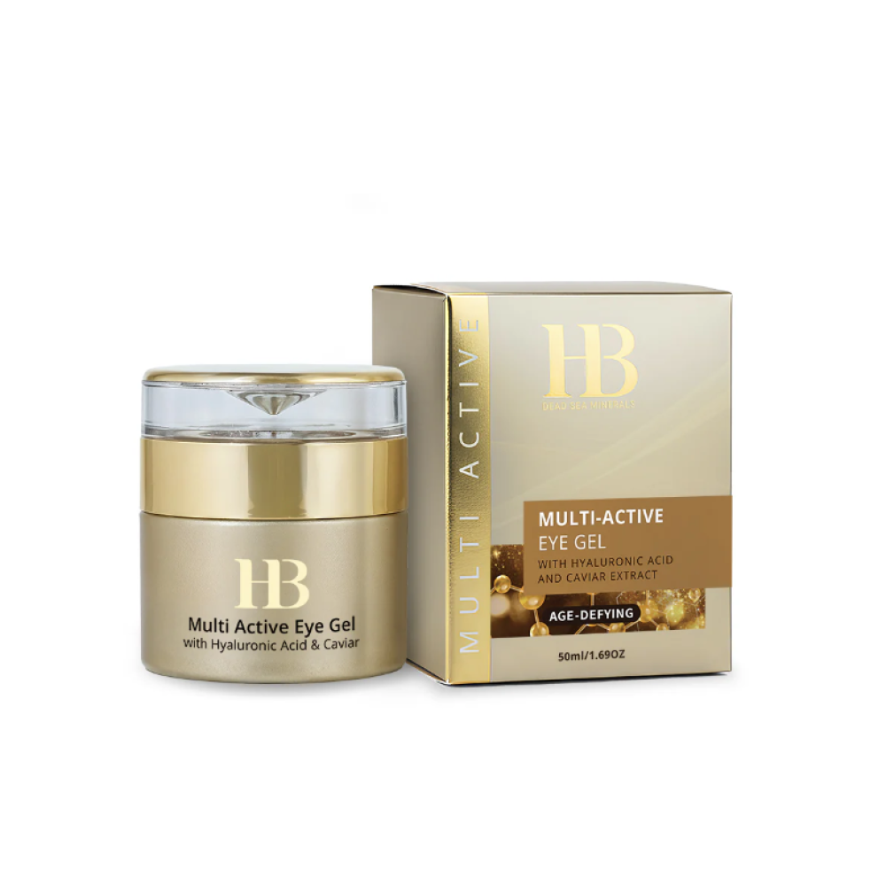H&B PREMIUM LINE Multi-Active Eye Gel with Hyaluronic acid and Caviar - Aktīvs acu gēls ar hialuronskābi un ikriem, 50ml (h&b-gel)