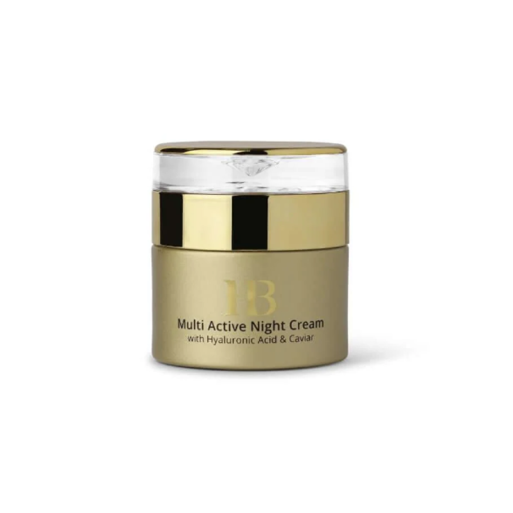 H&B PREMIUM LINE Multi-Active Night Cream with Hyaluronic acid and Caviar Extract - Aktīvs nakts sejas krēms ar hialuronskābi un kaviāra ekstraktu (H&Bnight)