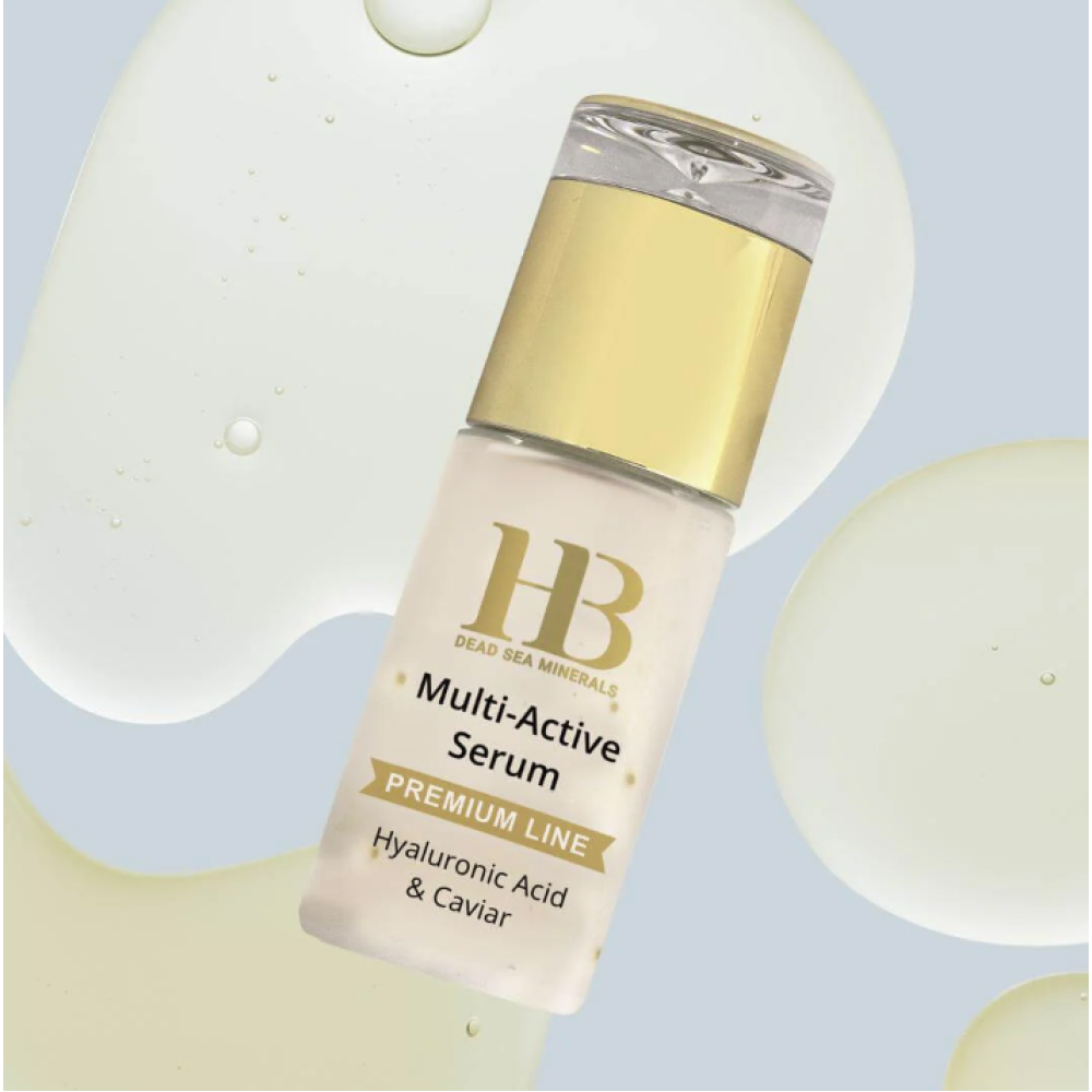 H&B Multi-Active Serum with Hyaluronic acid and Caviar - aktīvs sejas serums ar hialuronskābi un ikriem (HB-SERUM)
