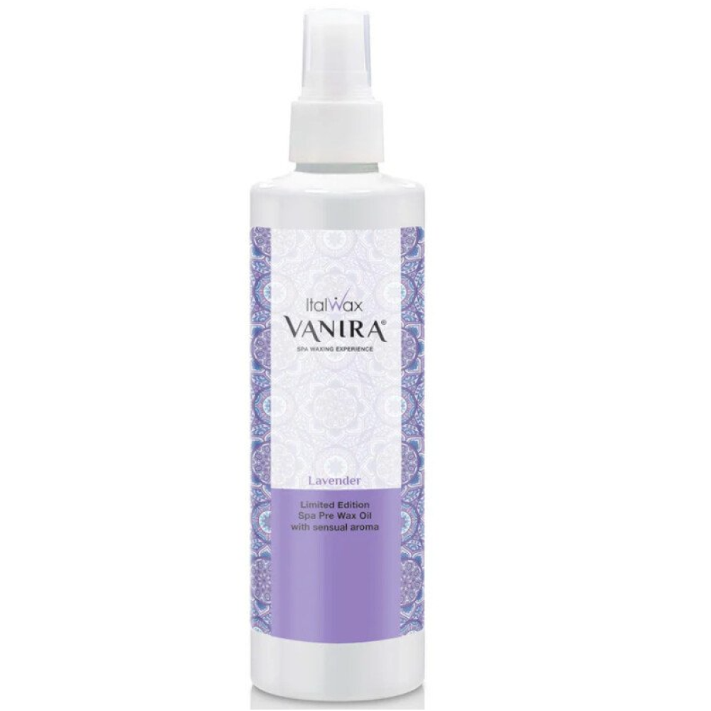 ItalWax VANIRA Pre Wax LAVANDA Oil - Pirms depilācijas eļļa ar lavandu, 250ml (CPWO250)
