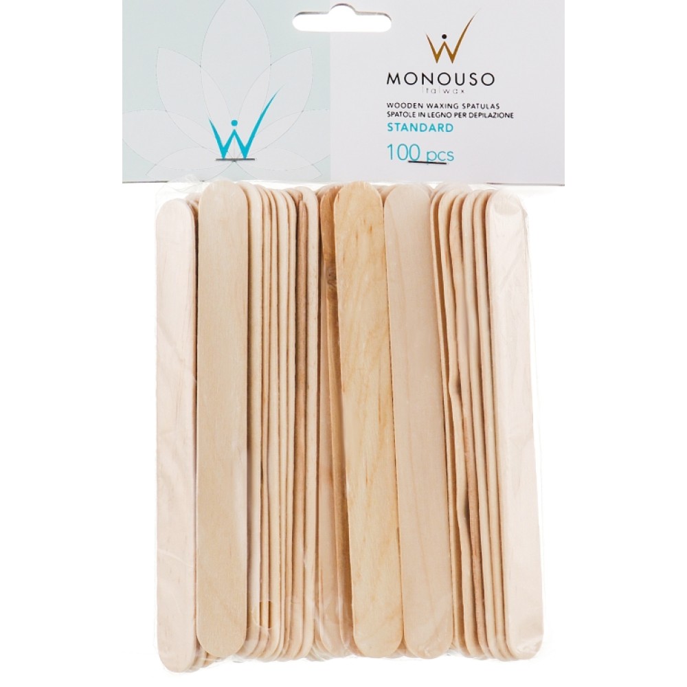 ItalWax wooden waxing spatulas, standard, 100pcs