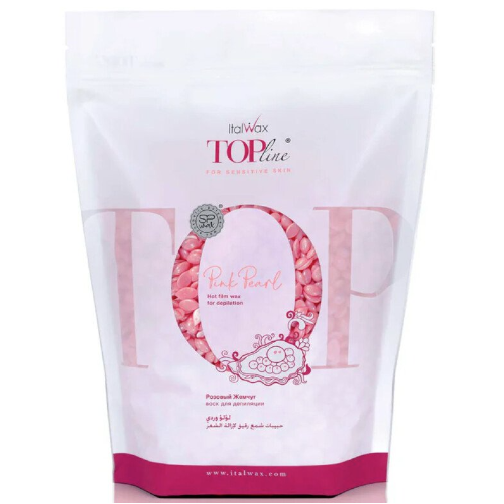 Italwax Top Formula PINK PEARL - Cietais vasks granulās delikātām zonām, 750gr. (BRL72029)