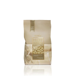 ItalWax Hot Film Wax WHITE CHOCOLATE - Caurspīdīgs plēves vasks BALTĀ ŠOKOLĀDE, 500gr.
