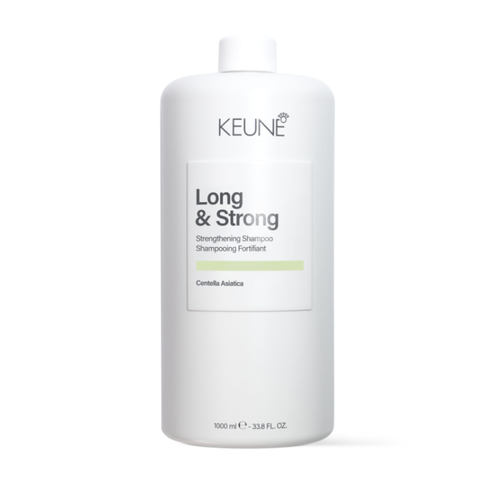 KEUNE Long & Strong Strengthening Shampoo – Spēcinošs un matu augšanu veicinošs šampūns, 1000ml (254513)