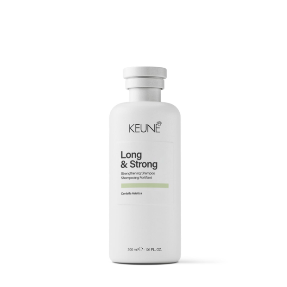 KEUNE Long & Strong Strengthening Shampoo – Spēcinošs un matu augšanu veicinošs šampūns, 300ml (254512)