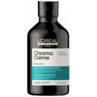 L'Oreal Professionnel Serie Expert Chroma Crème Green shampoo - Šampūns ar zaļajiem pigmentiem, 300ml