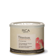 RICA Titanium wax - Rozā vasks ar titāna dioksīdu, 400ml