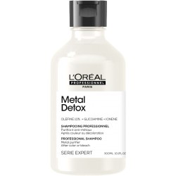 L'Oreal Professionnel Serie Expert Metal Detox Shampoo - Profesionāla krēmveida šampūna sistēma, kas attīra no metāla nogulsnēm, 300ml