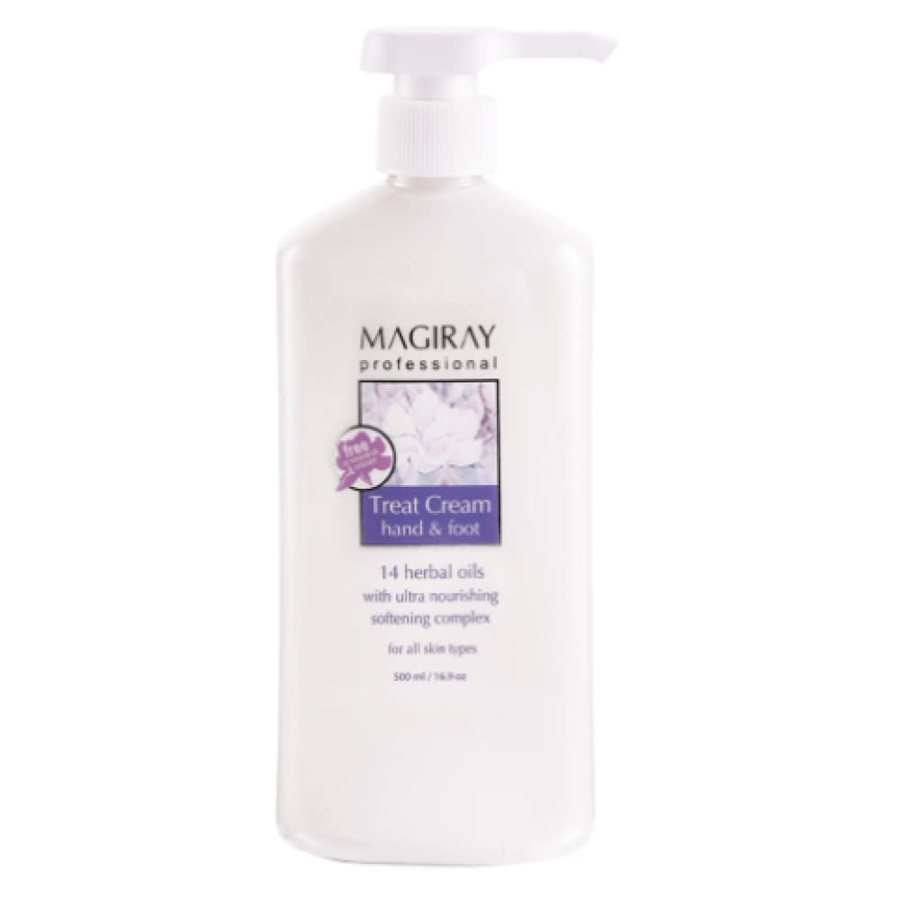 MAGIRAY Treat Cream hand & foot - Aktīvs roku un pēdu krēms intensīvai mīkstināšanai, barošanai un ādas kopšanai, 500ml (920037)