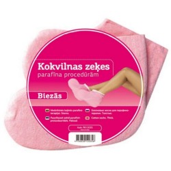 Kokvilnas zeķītes parafīna terapijas procedūrām, 1 PĀRIS