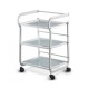 Professional beautician's trolley with 3 shelves