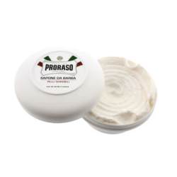 PRORASO Sensitive Shaving Soap With Green Tea Extract - Skūšanās ziepes ar zaļās tējas ekstraktu, 150ml