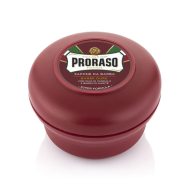 PRORASO Coarse Shaving Soap With Sandalwood and Shea butter - Skūšanās ziepes ar sandalkoku un šī sviestu, 150ml
