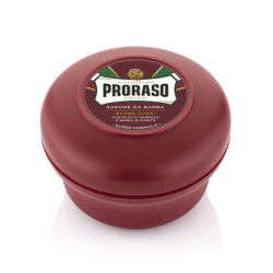 PRORASO Coarse Shaving Soap With Sandalwood and Shea butter - Skūšanās ziepes ar sandalkoku un šī sviestu, 150ml