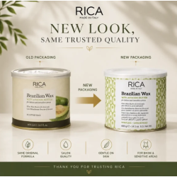 RICA Brazilian Avokado Wax - Brazīlijas vasks / cietais vasks, 400ml