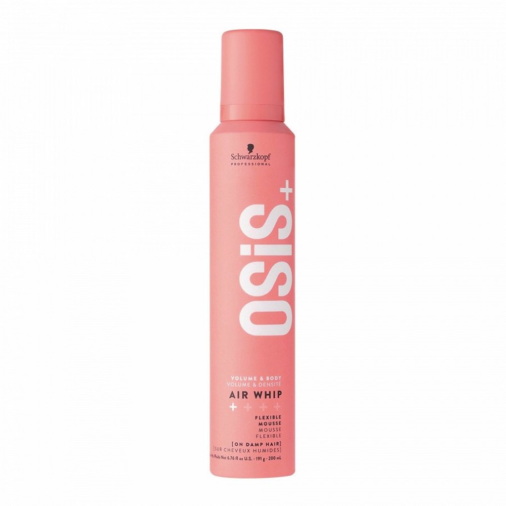 Schwarzkopf Professional OSIS+ Air Whip Mousse - Elastīgas fiksācijas matu putas, 200ml