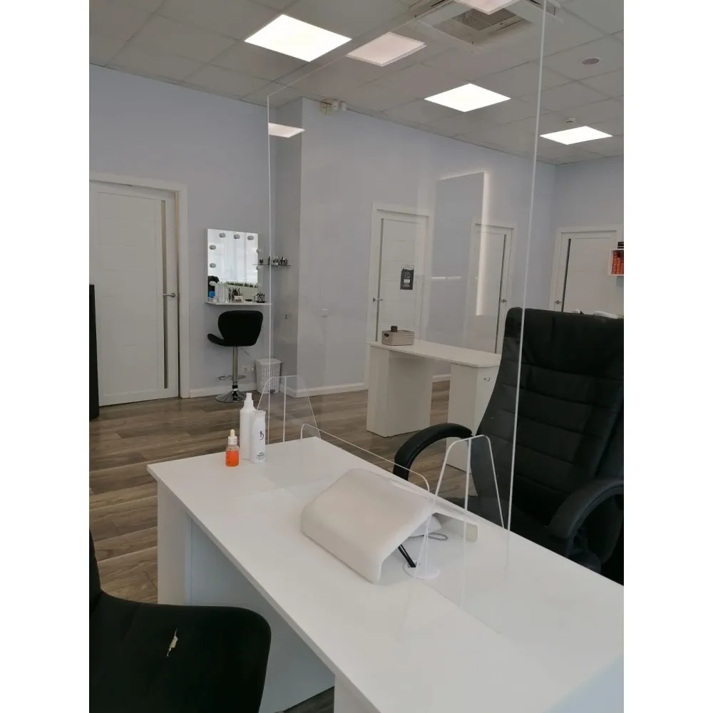 Protective shield for a manicure table Protective shield for a manicure table