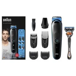 Braun 7-in-1 All-in-one Trimmer MGK3245, Beard&Hair Trimmer for Men, 5 attachments