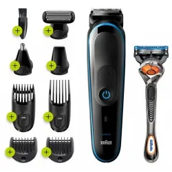 All-in-one trimmer MGK5280, 9-in-1 trimmer, 7 attachments and Gillette Fusion5 ProGlide razor