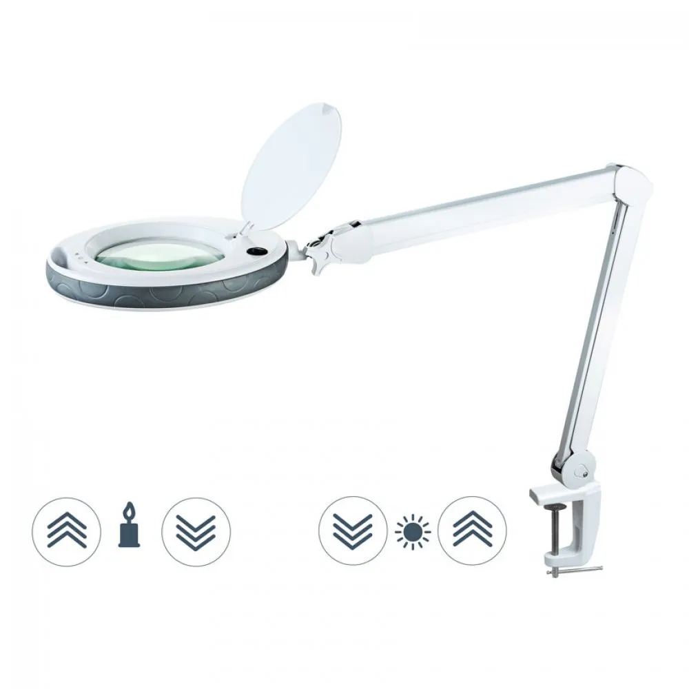 LED LAMPA AR LUPU, AR AUKSTU/SILTU GAISMU LED LAMPA AR LUPU, AR AUKSTU/SILTU GAISMU