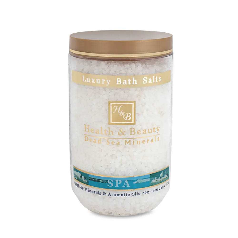HEALTH&BEAUTY Luxury Bath Salts Natural - Dabīgais Nāves jūras sāls, 1.2kg